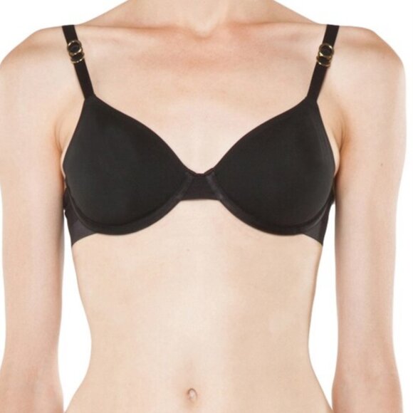 STELLA MCCARTNEY Smooth Bra Wired #S75-107 Black Not Padded Size 32C BRAND NEW - Picture 3 of 9